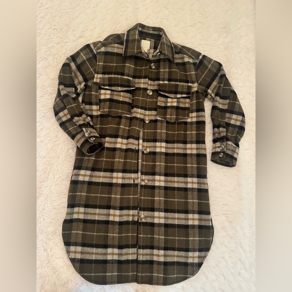 H&M Oversized Plaid Shacket